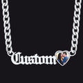 Customized Nameplate Cuban Chain Necklace With Picture Gift for