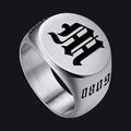 Engraved Name Custom Signet Rings for