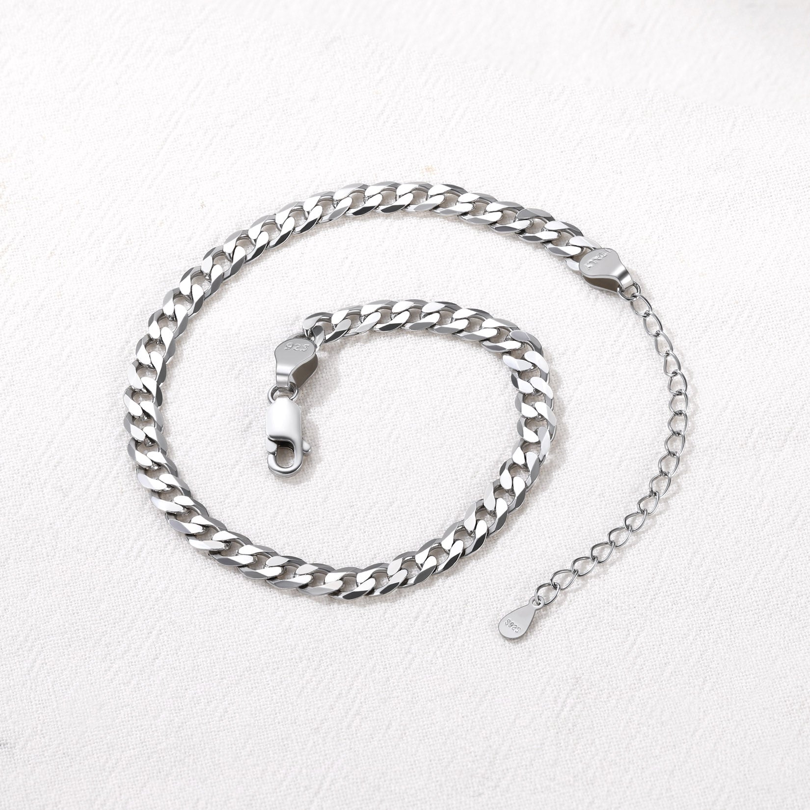 Sterling Silver Chain Link Bracelet for