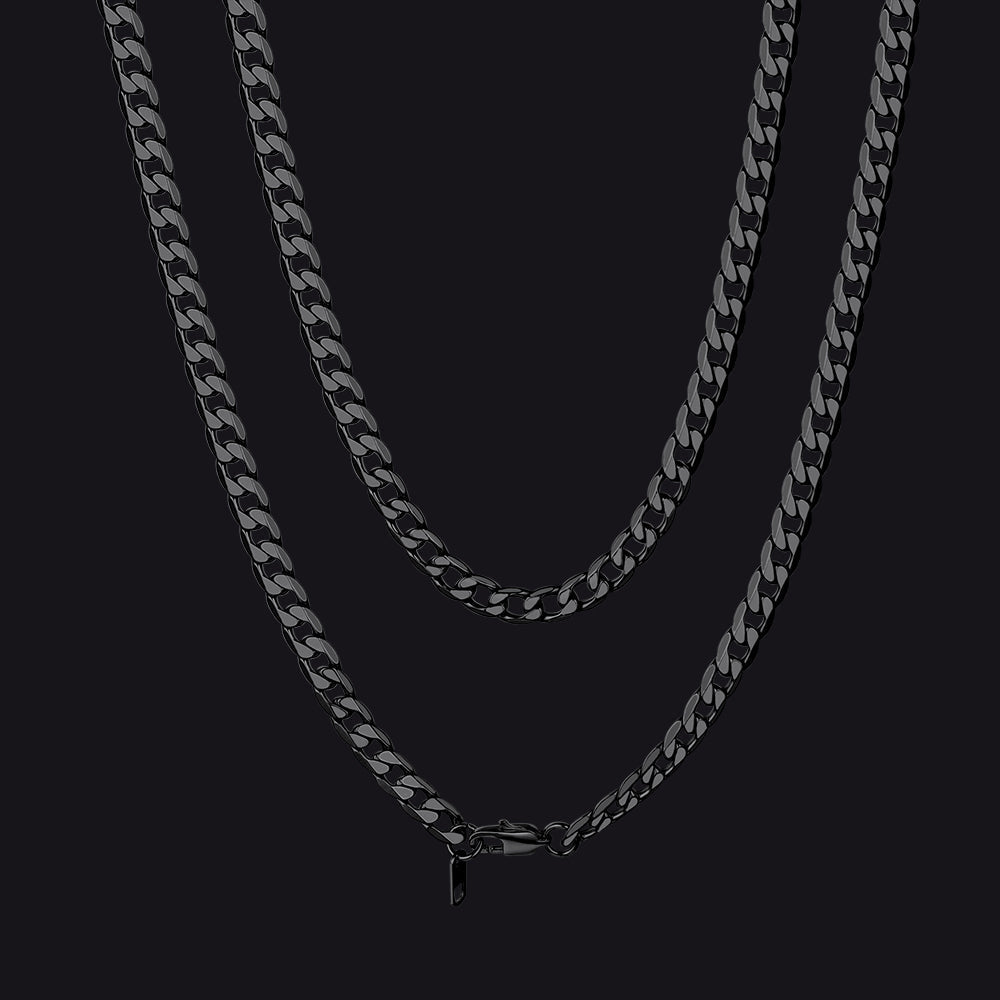 Cuban Link Curb Chain Stainless Steel Necklace for