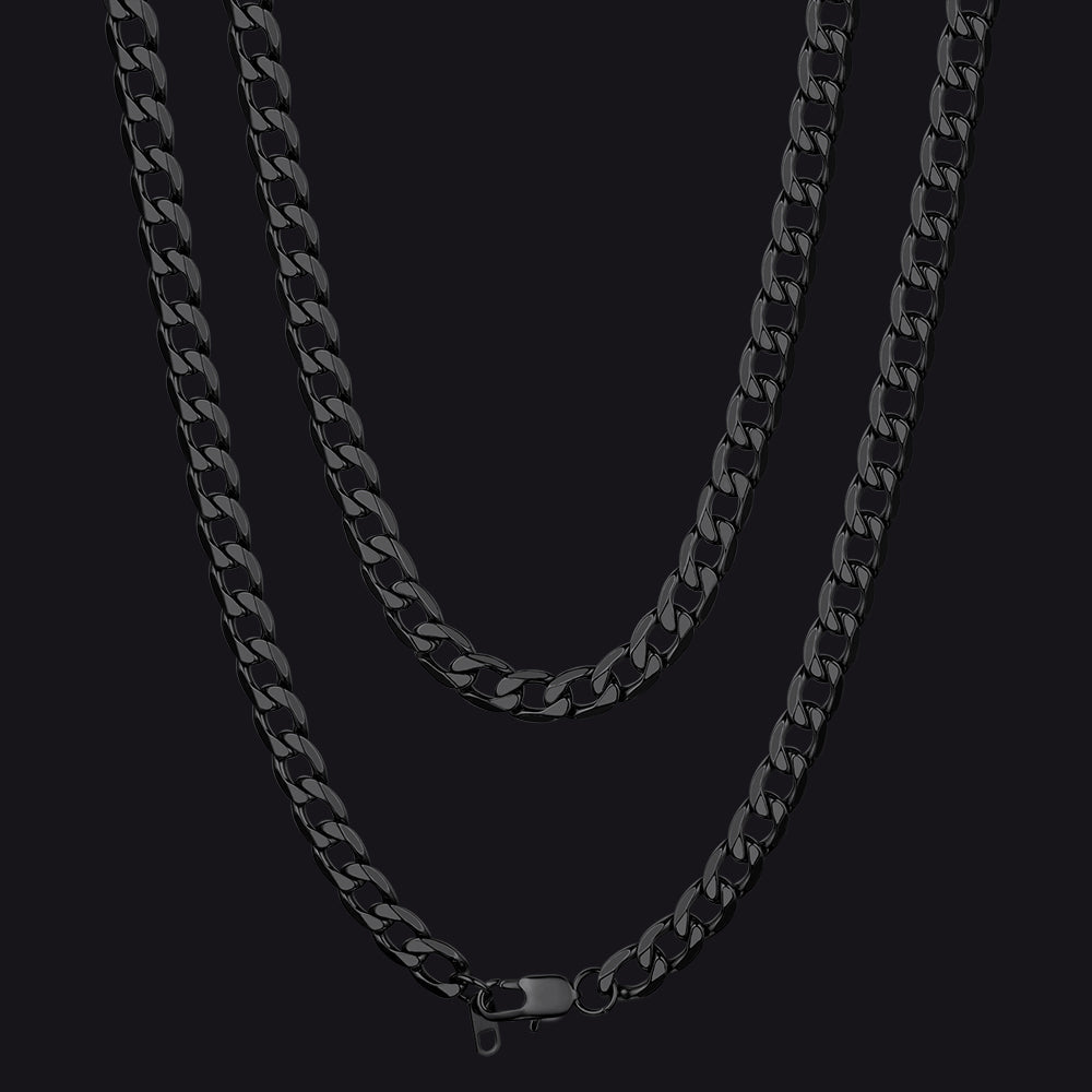 Cuban Link Curb Chain Stainless Steel Necklace for