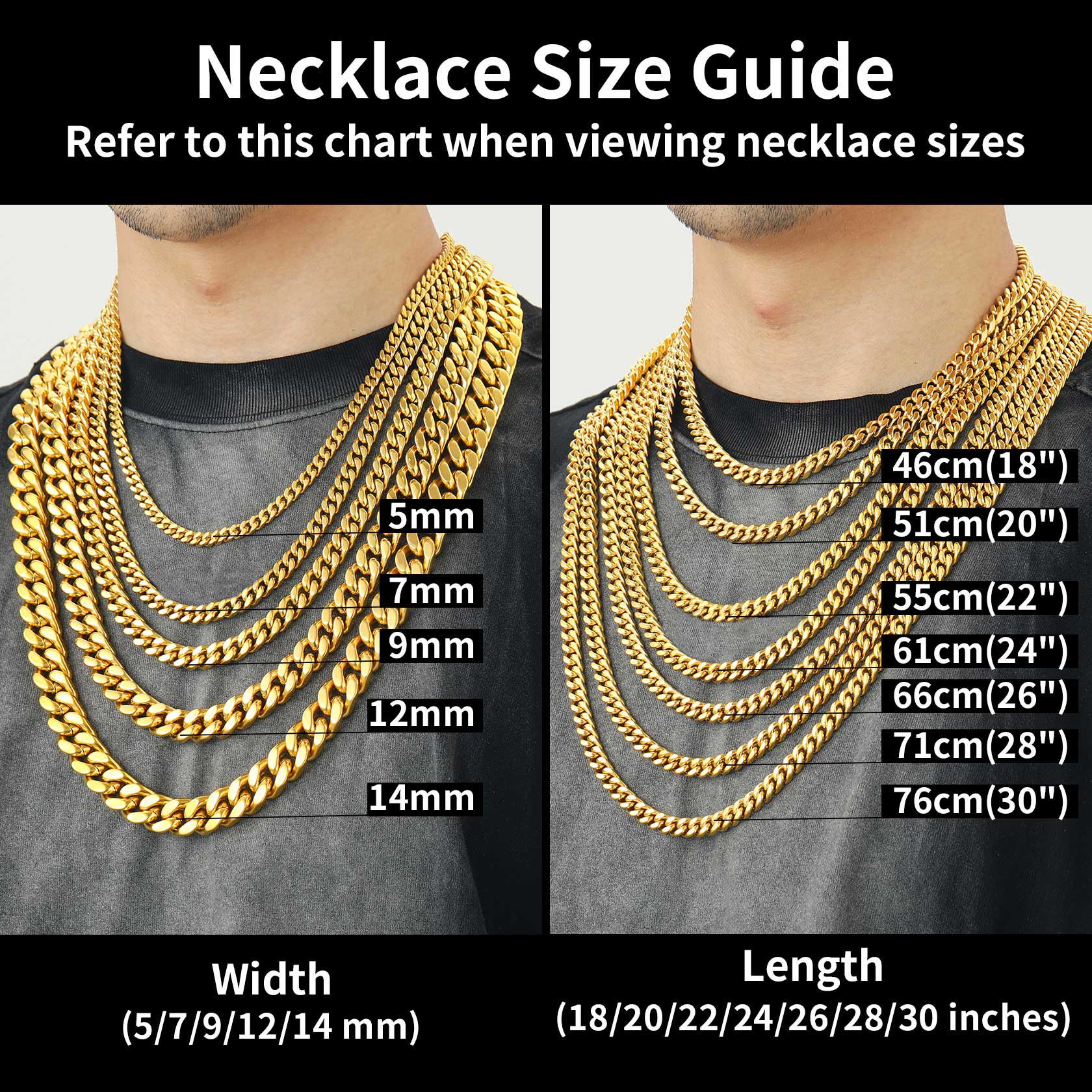 To My Man Miami Cuban Link Chain Necklace, Birthday or Anniversary Gift for Him