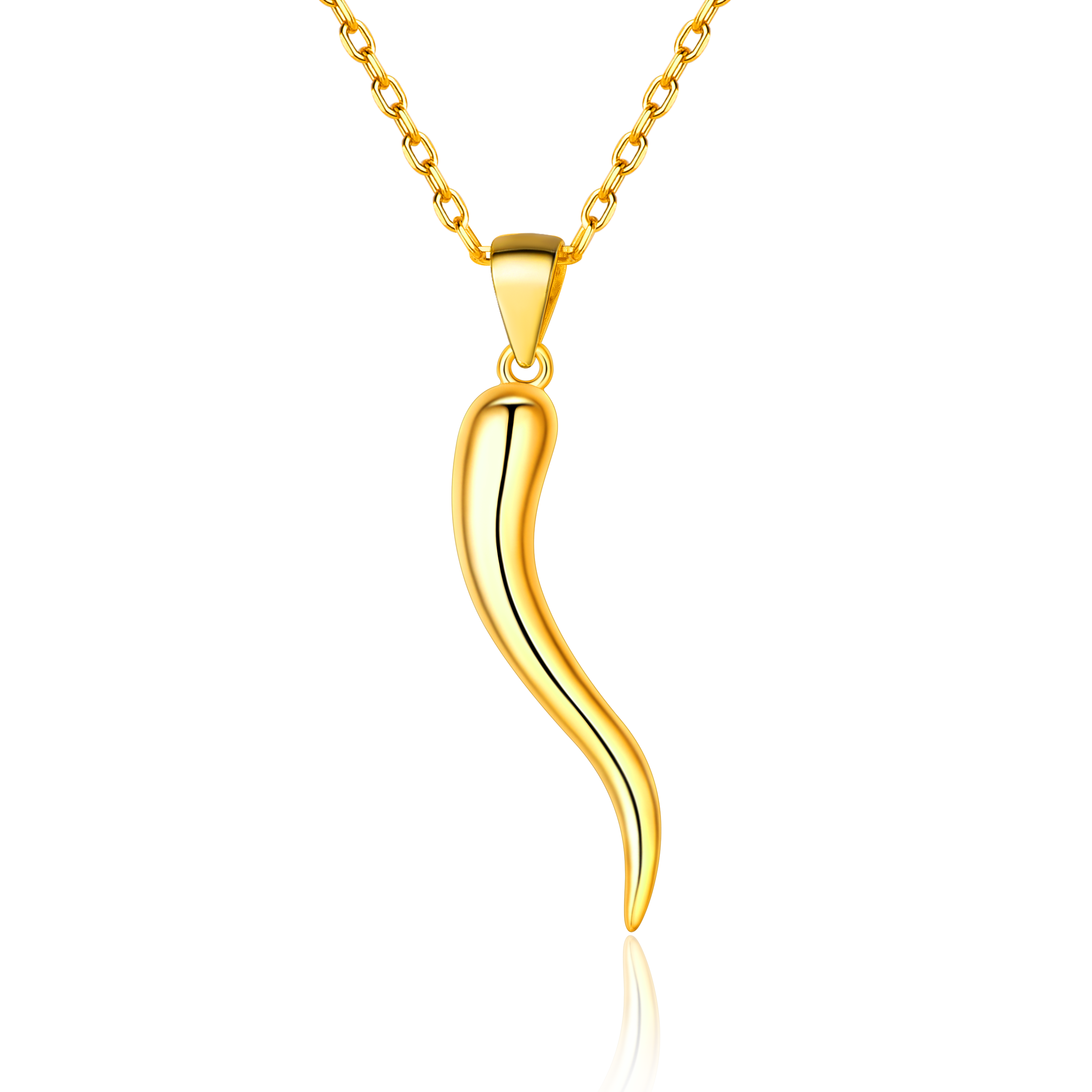 Cornicello Italian Horn Necklace Amulet Pendant