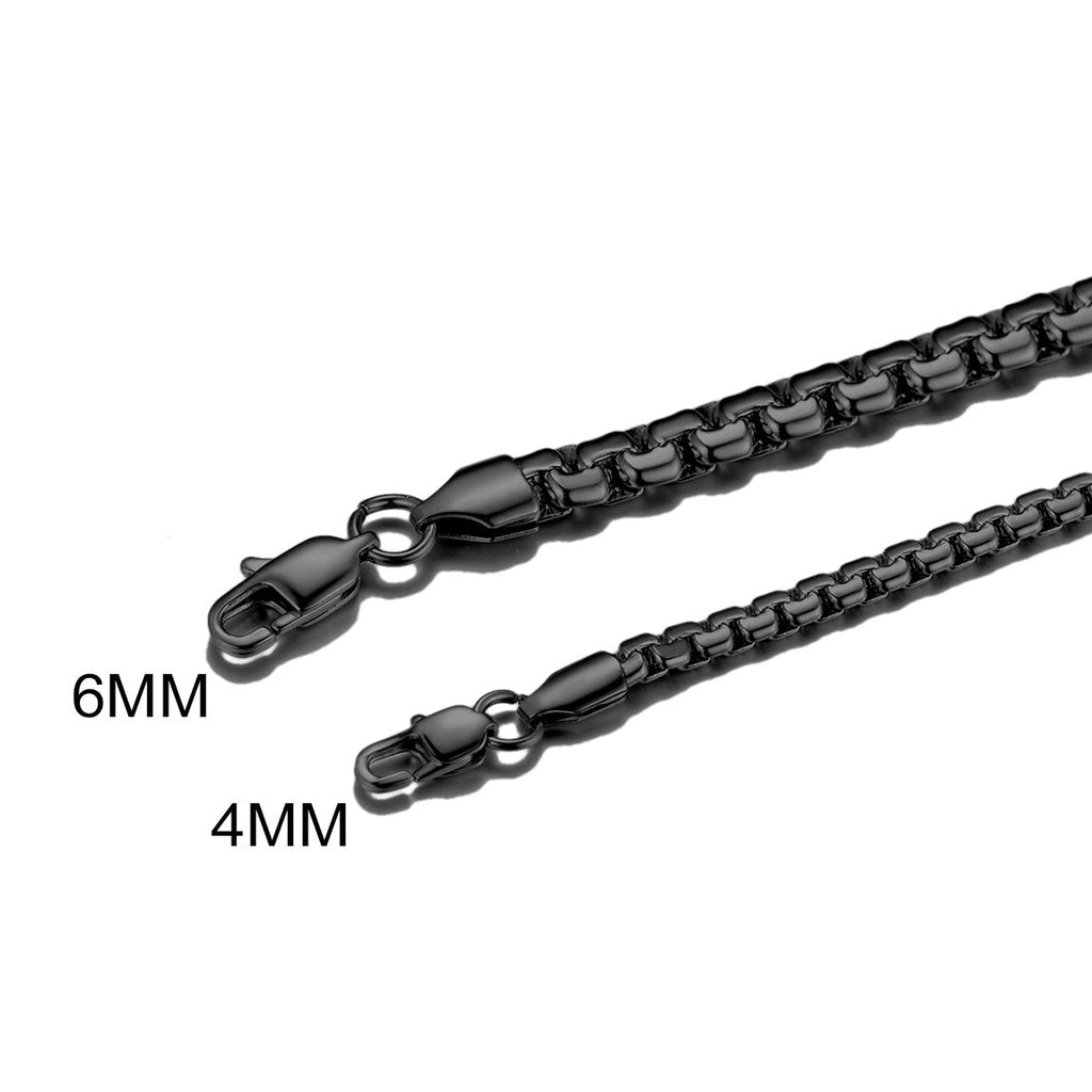 Flat Box Link Chain Bracelet for
