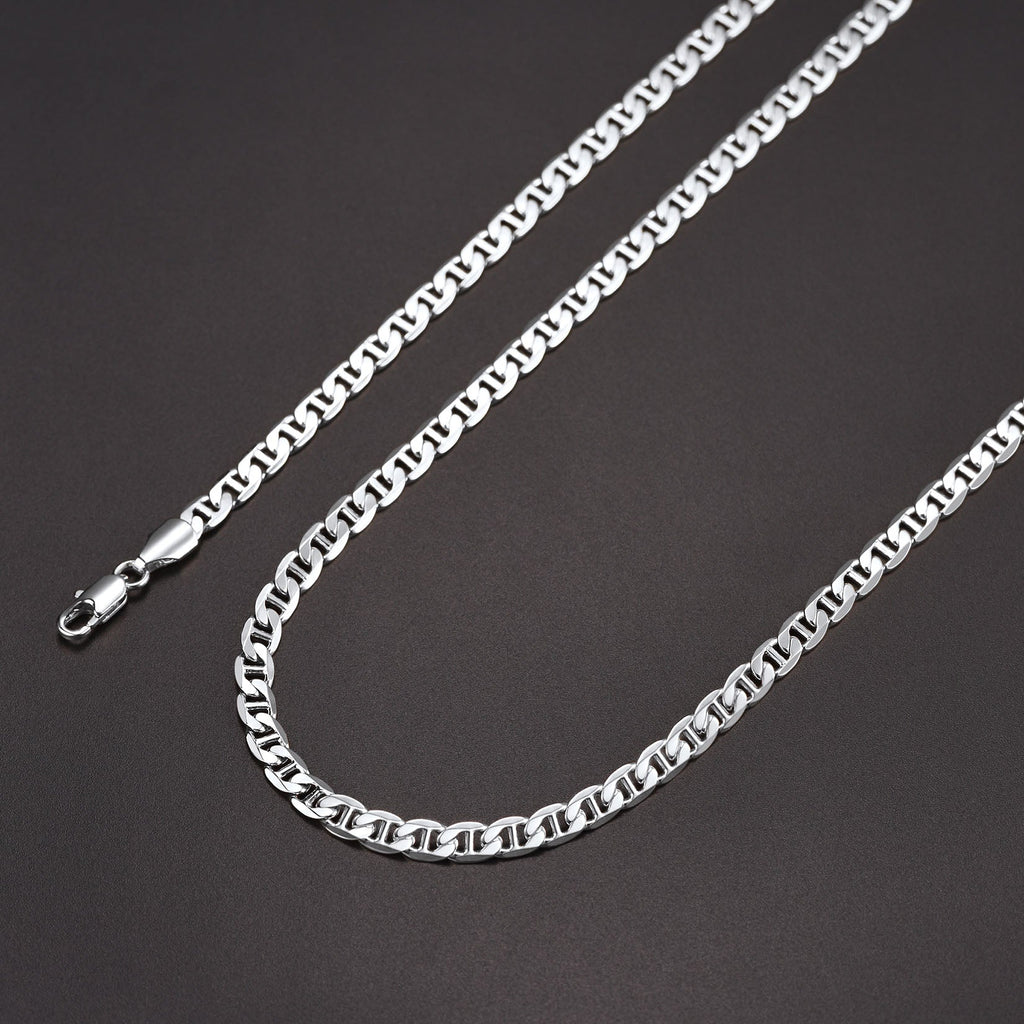 5mm Anchor Marine Chain Link Necklace for