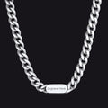 7mm Engraved Name Cuban Chain Choker Necklace for