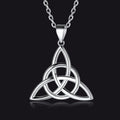 Sterling Silver Irish Celtic Knot Necklace for