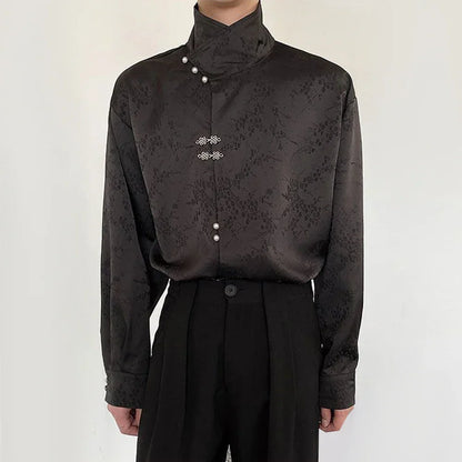 Satin Blouse Black