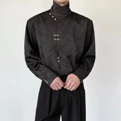 Satin Blouse Black