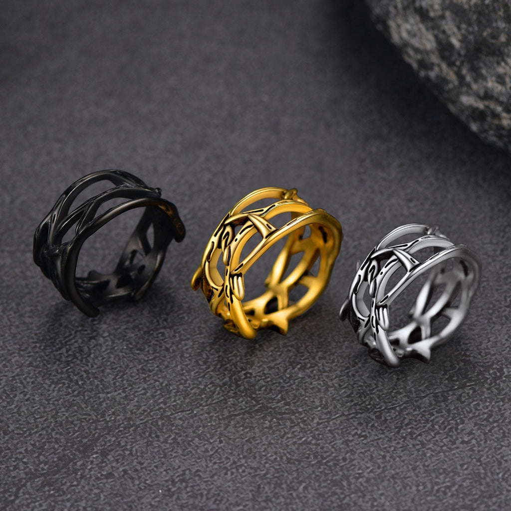 Christian Jesus Crown of Thorns Ring for