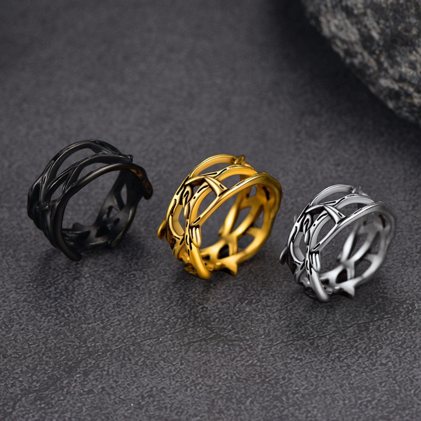 Christian Jesus Crown of Thorns Ring for