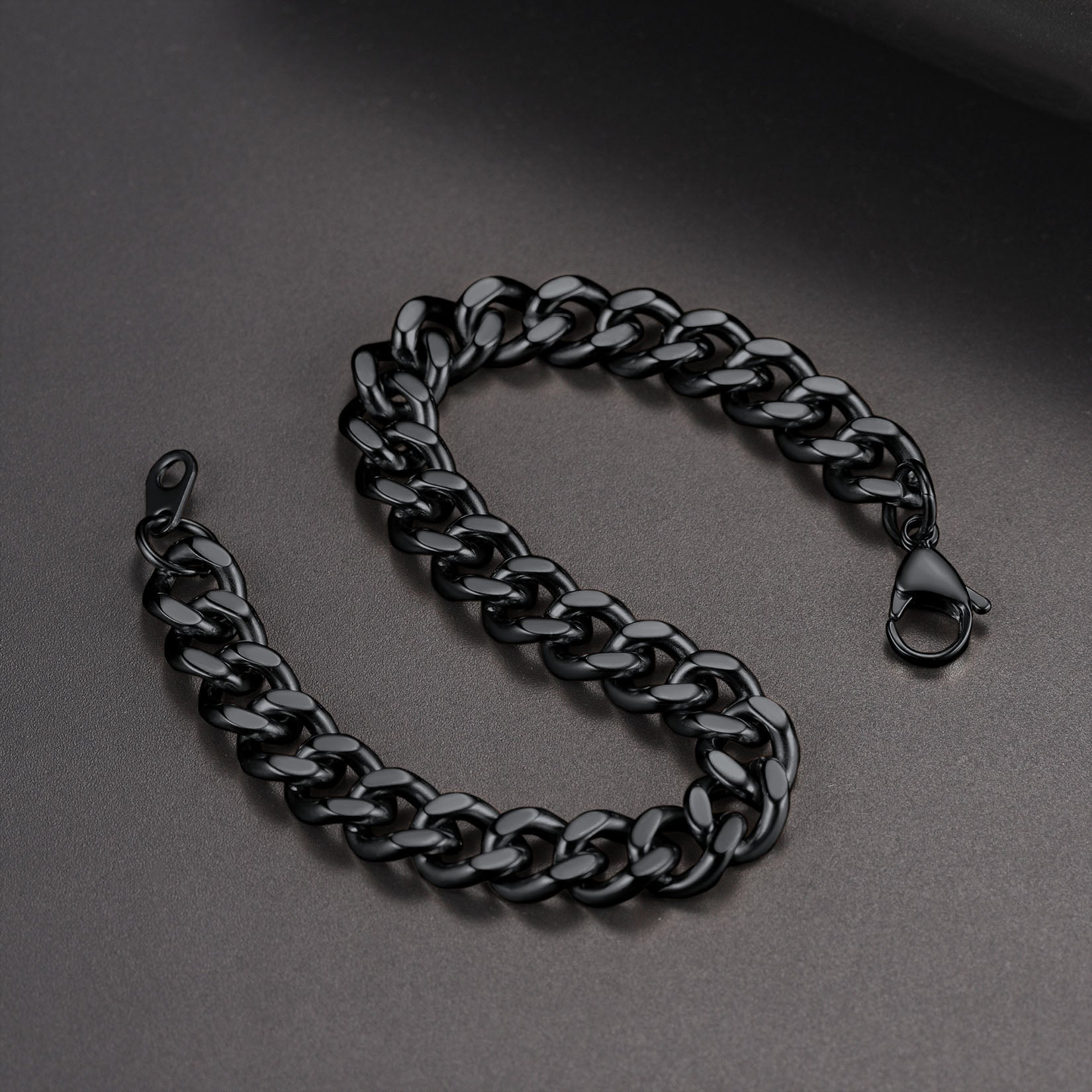 Thick Cuban Chain Link Bracelet for 5/7/9/12mm Width
