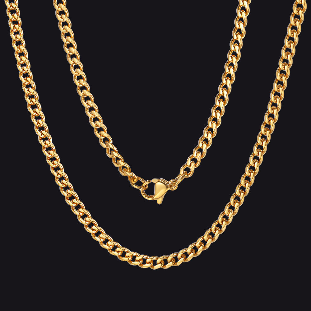 Chunky Miami Curb Cuban Link Chain Necklace for
