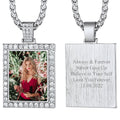 Customized Frame Picture Necklace Memorial Gift for
