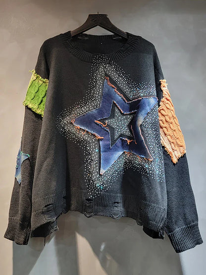 Loose Fit Pullover Black