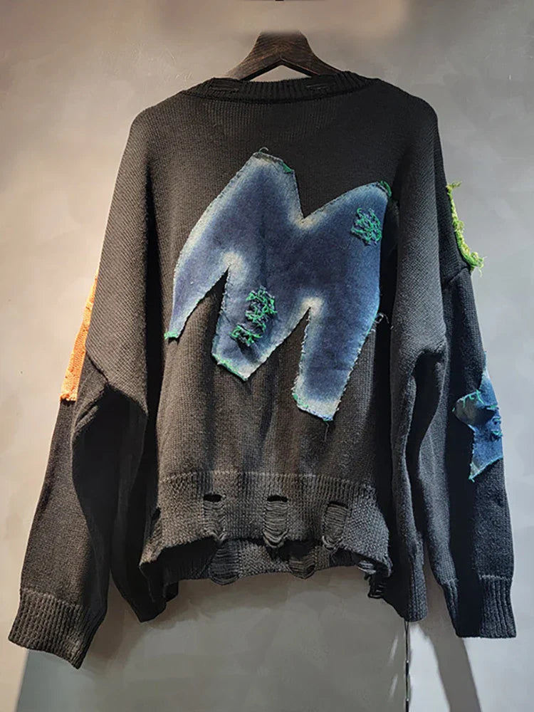 Loose Fit Pullover Black
