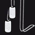 Custom Military Army Double-side Dog Tag Necklace for