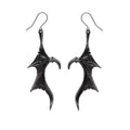 Wings of Midnight Black Dragon Wing Earrings by Alchemy Gothic