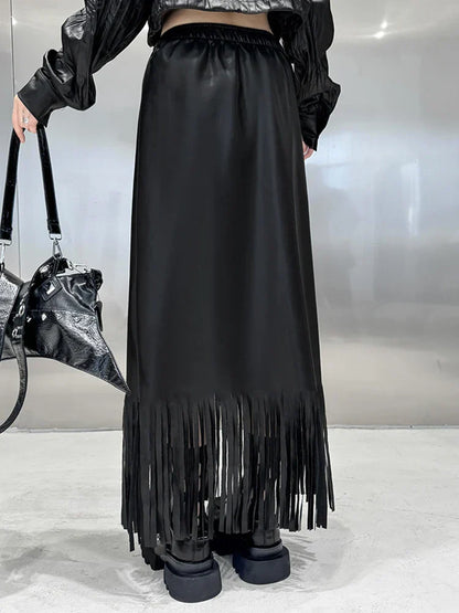 Leather Maxi Skirt