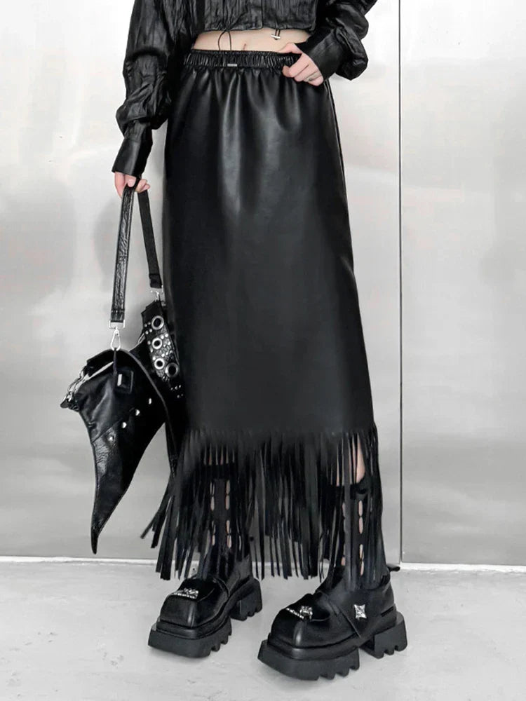 Leather Maxi Skirt