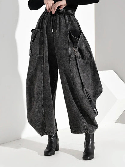 Wide Leg Pants Black