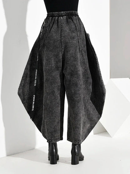 Wide Leg Pants Black