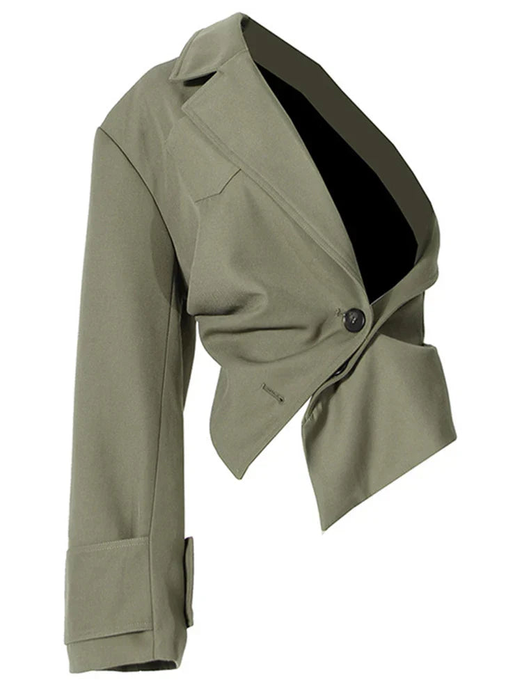 Loose Trench Coat Green
