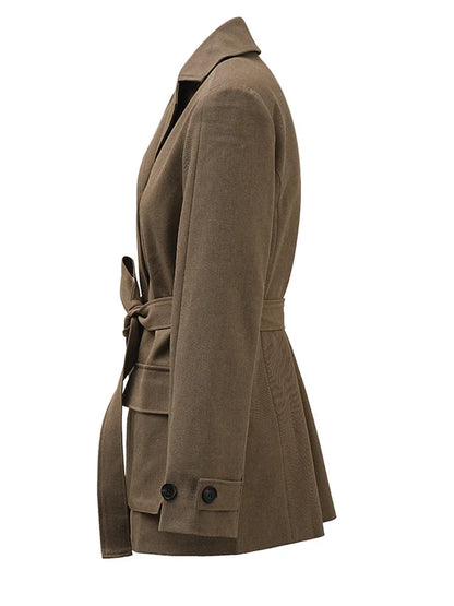 Belted Coat Beige