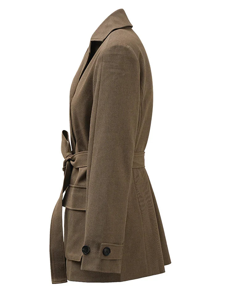 Belted Coat Beige