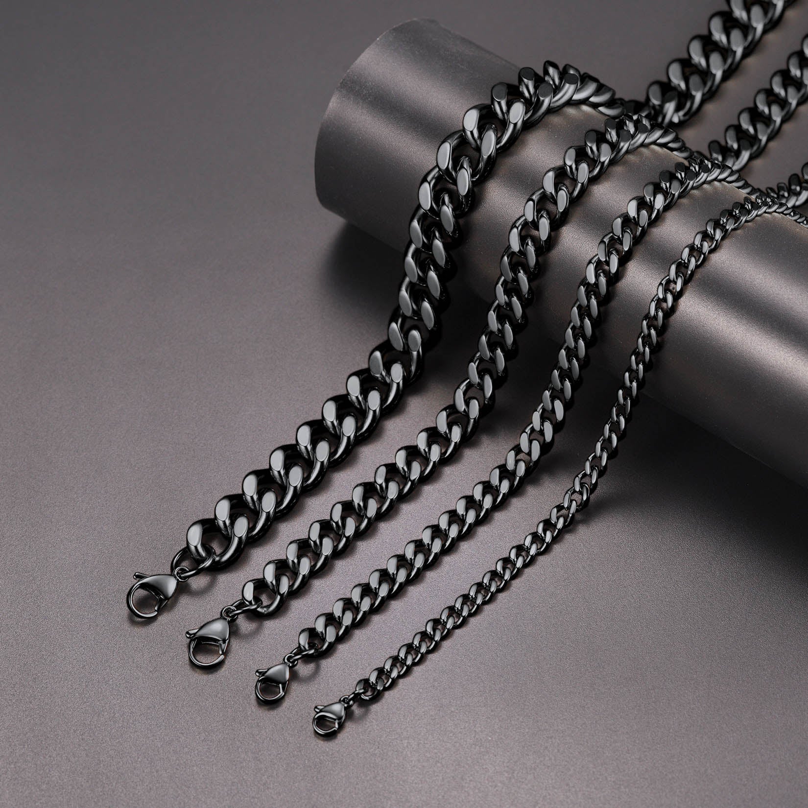 Sturdy Cuban Chain Necklace for 5/7/9/12mm Width