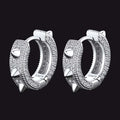 Punk Rivet Huggie Hoop Earrings for