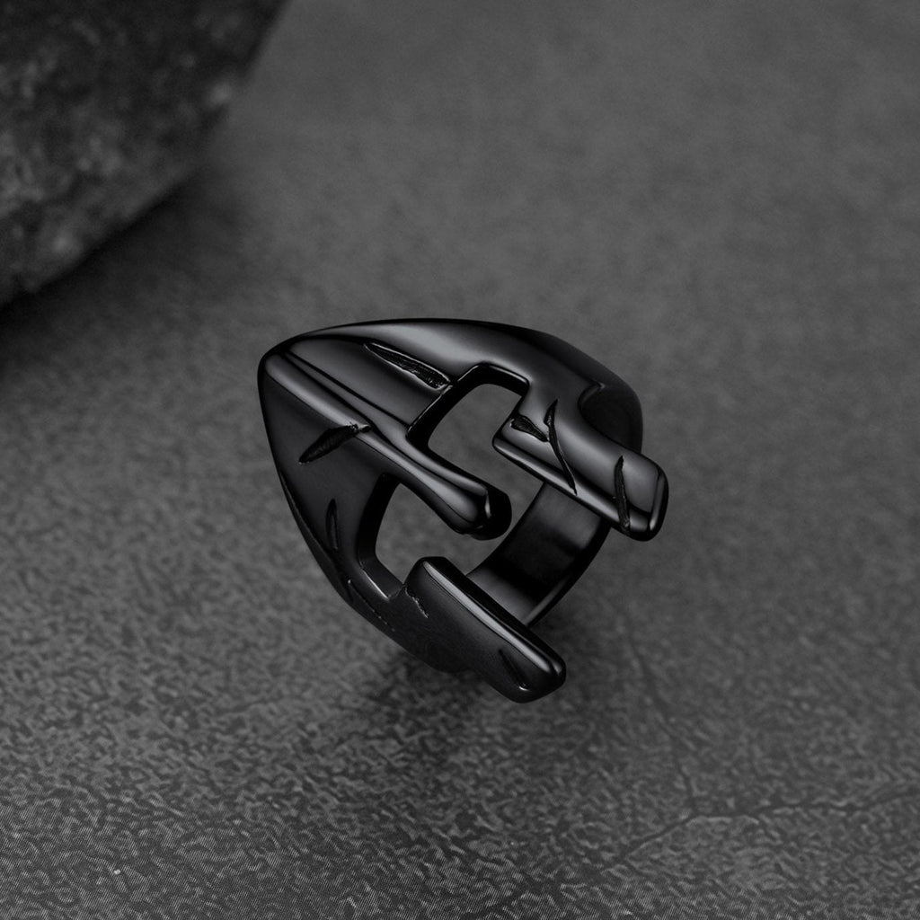 Spartan Warrior Mask Helmet Ring for
