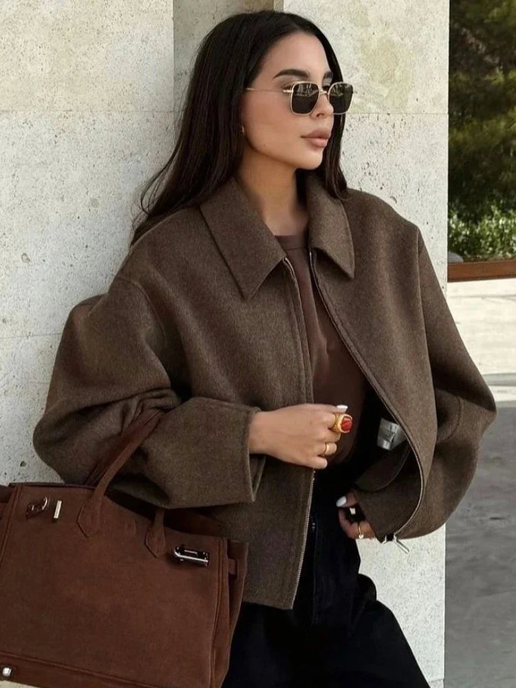 Woolen Jacket Brown