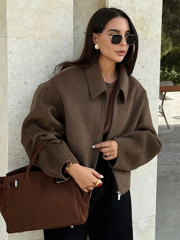 Woolen Jacket Brown
