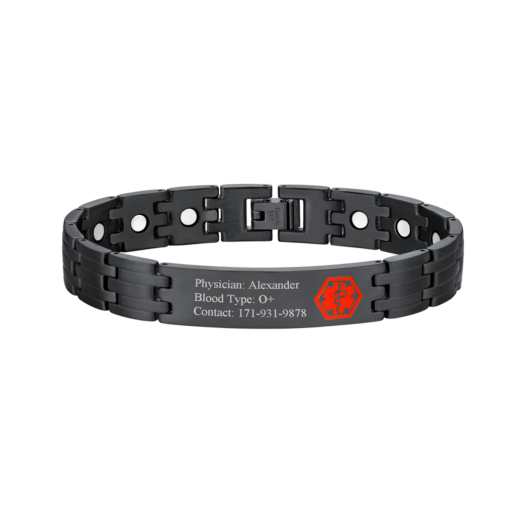 Faithheart Personalized Engraved Magnetic Bracelet for