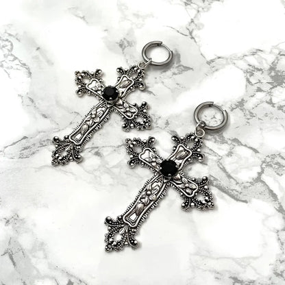 Gothic Cross Earrings