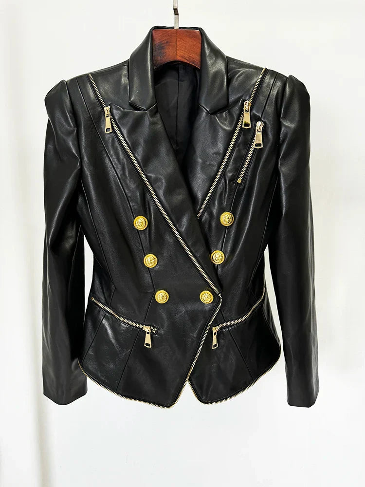 Leather Blazer