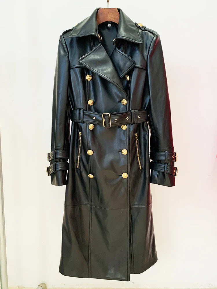 Leather Trench Coat