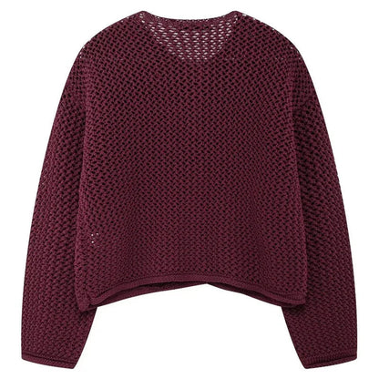 Knitted Cardigan Burgundy
