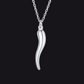 Cornicello Italian Horn Amulet Pendant Necklace for