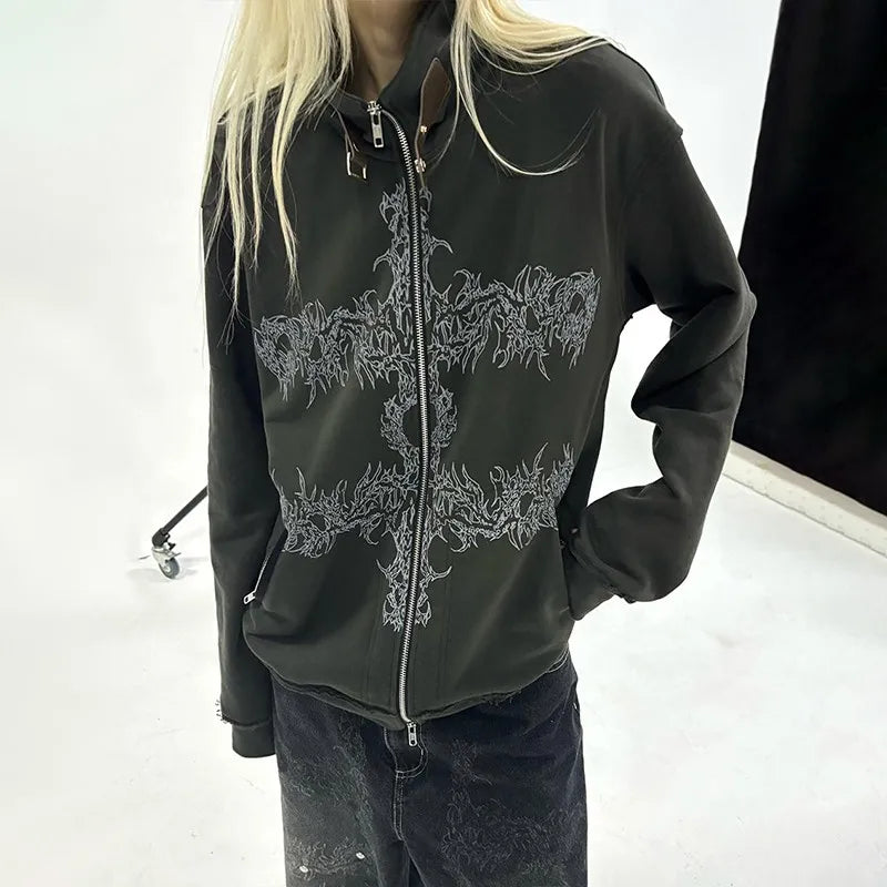 Gothic Sweatshirt Gray