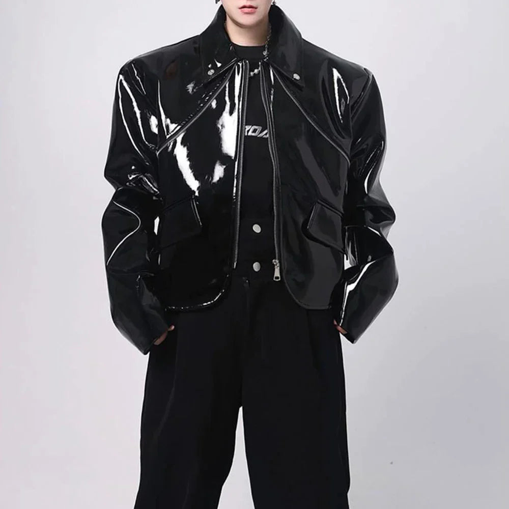 Shiny Leather Jacket