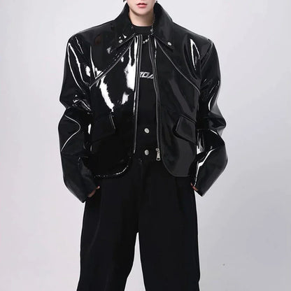 Shiny Leather Jacket