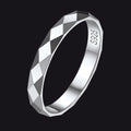 925 Sterling Silver 3mm Minimalist Band Rings for