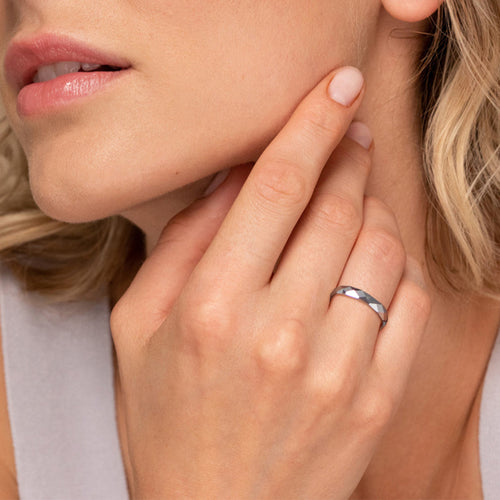 925 Sterling Silver 3mm Minimalist Band Rings for