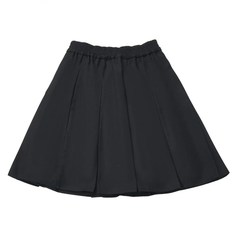Lapel Checkered Collar Top + Skirt + Pants + Leg Warmers