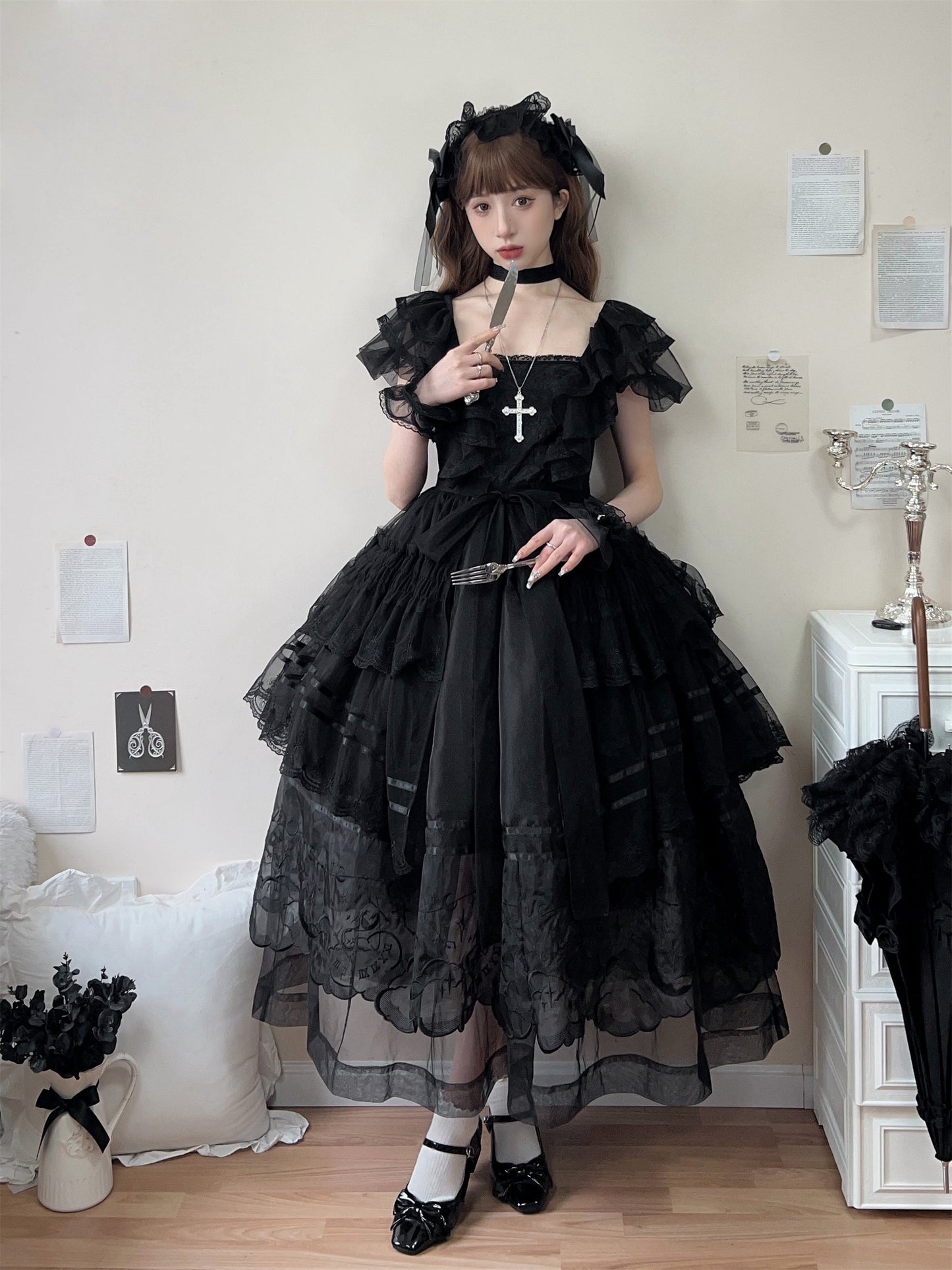 Summer Tiered Lolita Dress + Lolita Jumper Skirt