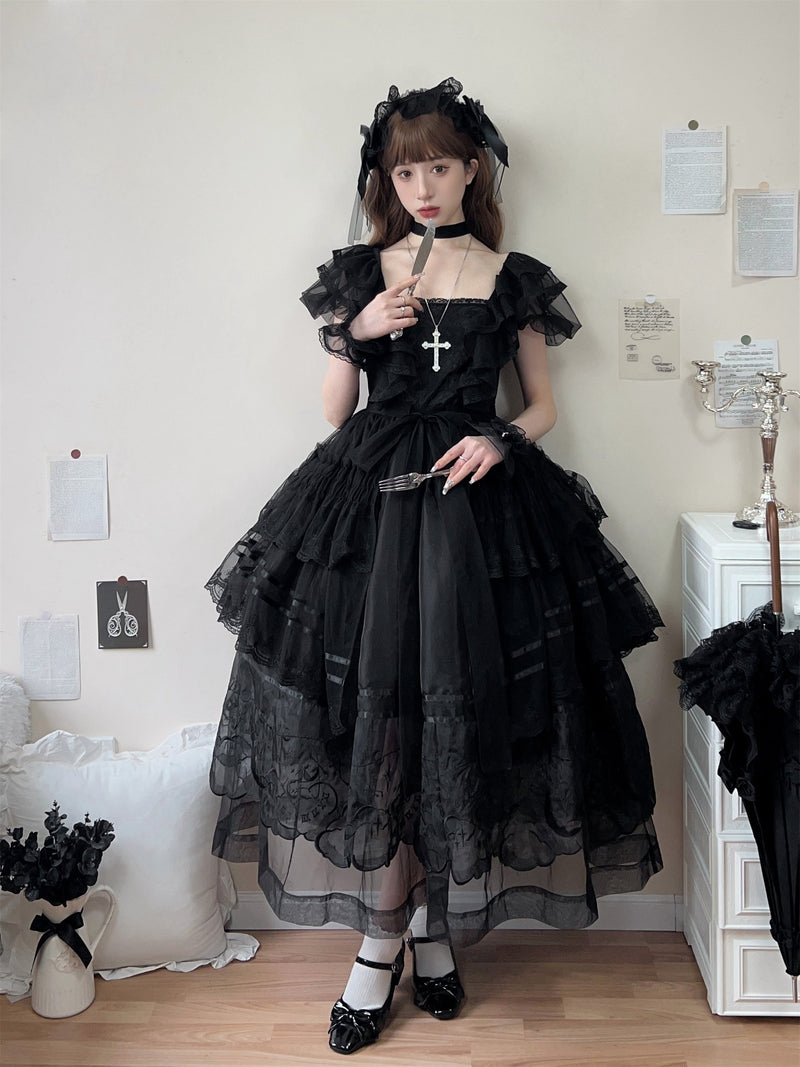 Summer Tiered Lolita Dress + Lolita Jumper Skirt