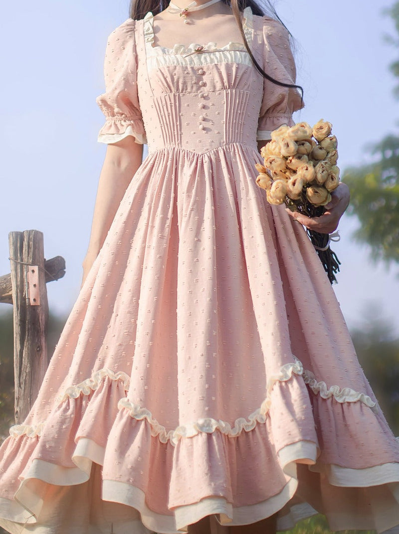 [pre-order] Sweet Retro Dress + Ruffled Apron + Bandana