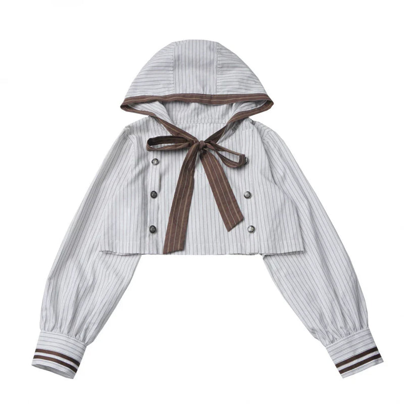 Hooded Top + Shirt + Skirt + Leg Warmers + Vest